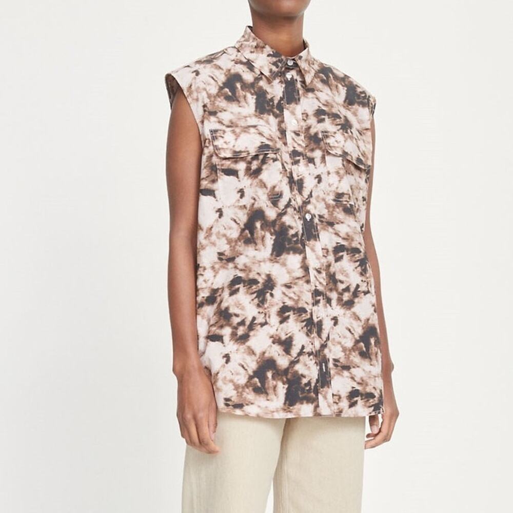 NWT! Samsoe Camo clay Tea Shirt 24” P2P